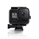 غطاء واقي مقاوم للماء حتى 45م لكاميرا GoPro HERO8 Black مع مشبك، قاعدة أساسية، برغي، فلاتر (بنفسجي، أحمر، وردي)، مقبض عائم، حزام، وملحقات مضادة للضباب، غطاء شفاف لكاميرا HERO8 مع الفلاتر