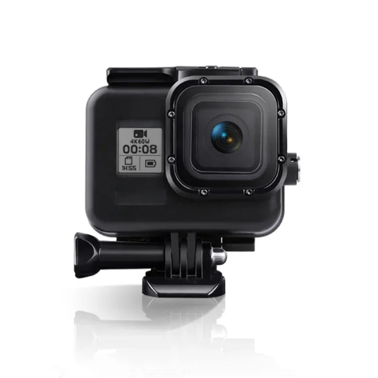 غطاء واقي مقاوم للماء حتى 45م لكاميرا GoPro HERO8 Black مع مشبك، قاعدة أساسية، برغي، فلاتر (بنفسجي، أحمر، وردي)، مقبض عائم، حزام، وملحقات مضادة للضباب، غطاء شفاف لكاميرا HERO8 مع الفلاتر
