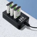شاحن USB ثلاثي مع كابل USB لشاشة LCD بطارية Sony NP-BX1، لشحن Sony NP-BX1 (3 قنوات)