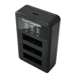 شاحن USB ثلاثي مع كابل USB لشاشة LCD بطارية Sony NP-BX1، لشحن Sony NP-BX1 (3 قنوات)
