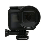 مجموعة فلاتر عدسة 52مم (CPL + UV + ND8 + ND2 + Star 8 + أحمر + أصفر + FLD / بنفسجي) وحلقة محول غطاء حماية مقاوم للماء لجهاز GoPro HERO5 كاميرا رياضية احترافية، 10 في 1