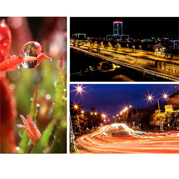 مجموعة فلاتر عدسة 52مم (CPL + UV + ND8 + ND2 + Star 8 + أحمر + أصفر + FLD / بنفسجي) وحلقة محول غطاء حماية مقاوم للماء لجهاز GoPro HERO5 كاميرا رياضية احترافية، 10 في 1