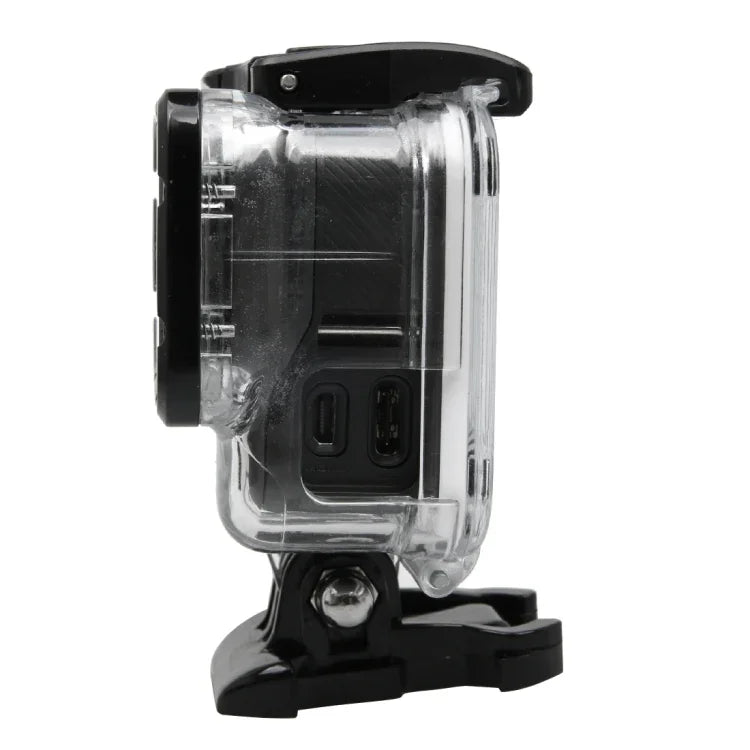 غطاء حماية هيكل هيكل عظمي لكاميرا GoPro HERO5 مع مشبك قاعدة أساسية وبرغي رصاصي، يحتاج لفك العدسة، مع مشبك قاعدة أساسية