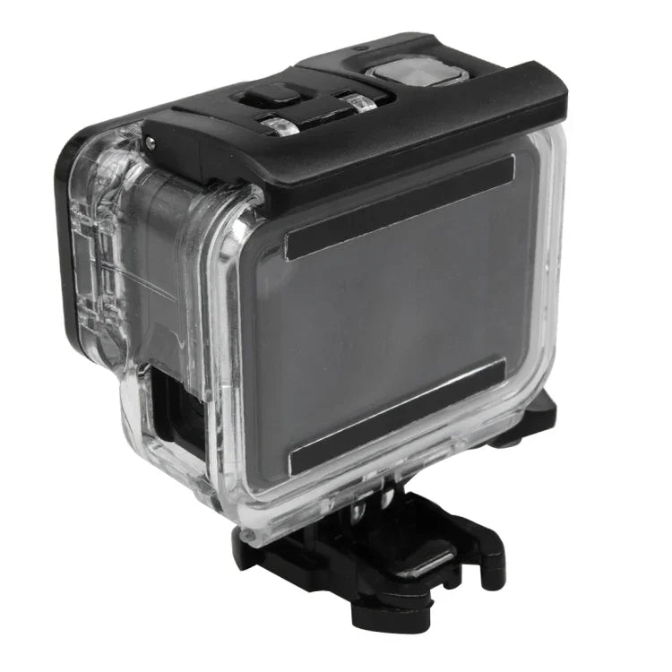 غطاء حماية هيكل هيكل عظمي لكاميرا GoPro HERO5 مع مشبك قاعدة أساسية وبرغي رصاصي، يحتاج لفك العدسة، مع مشبك قاعدة أساسية