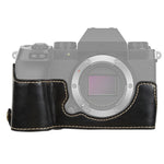قاعدة نصف غطاء كاميرا من جلد PU بخيط 1/4 بوصة لكاميرا FUJIFILM X-S10، لكاميرا FUJIFILM X-S10