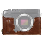قاعدة نصف غطاء كاميرا من جلد PU بخيط 1/4 بوصة لـ FUJIFILM XE4، لـ FUJIFILM XE4