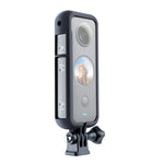 إطار حماية بلاستيكي للكاميرا مع قاعدة حامل ثلاثي الأرجل لجهاز Insta360 One X2، لجهاز Insta360 One X2