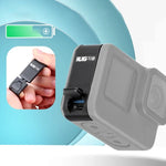 غطاء واجهة بطارية من سبائك الألمنيوم لجهاز GoPro HERO10 Black / HERO9 Black، غطاء جانبي من سبائك الألمنيوم