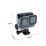 غطاء واقي مقاوم للماء مع مشبك وشاسيه أساسي وشحن حتى 30 متر لكاميرا GoPro HERO10 Black / HERO9 Black، لـ GoPro HERO9 Black / الشحن