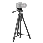 حامل ترايبود من الألمنيوم بثلاثة أقسام قابل للطي للبث المباشر، WeiFeng WT-3560