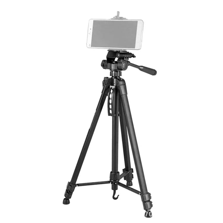 حامل ترايبود من الألمنيوم بثلاثة أقسام قابل للطي للبث المباشر، WeiFeng WT-3560