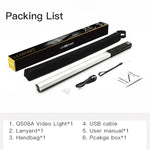 مصباح فيديو LED ملون 8 ألوان LUXCeO Q508A مقاوم للماء مع تحكم عن بعد، Q508A