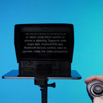 تليبرومبتر محمول قابل للطي 10 إنش FEELWORLD TP10 مع حلقة محول عدسة وتحكم عن بعد للهواتف الذكية / الأجهزة اللوحية أقل من 10 إنش، TP10