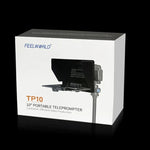 تليبرومبتر محمول قابل للطي 10 إنش FEELWORLD TP10 مع حلقة محول عدسة وتحكم عن بعد للهواتف الذكية / الأجهزة اللوحية أقل من 10 إنش، TP10