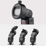 محول فلاش Godox S-R1 بشكل دائري لفلاشات Godox TT685 / V860II / V350 / TT600، S-R1