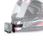 حامل خوذة مع إبزيم على شكل J لكاميرات GoPro وInsta360 وDJI وغيرها من كاميرات الأكشن، حامل خوذة