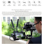شاشة مراقبة ميدانية DSLR بقياس 5.5 بوصة FEELWORLD LUT5 فائقة السطوع 3000 نت تعمل باللمس، LUT5
