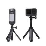 حامل ثلاثي القوائم متعدد الوظائف قابل للطي وعصا سيلفي لكاميرات GoPro وInsta360 وDJI وغيرها من كاميرات الأكشن، الطول: 12-23 سم، الطول: 12-23 سم (أحمر)، الطول: 12-23 سم (أزرق)