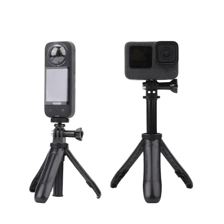 حامل ثلاثي القوائم متعدد الوظائف قابل للطي وعصا سيلفي لكاميرات GoPro وInsta360 وDJI وغيرها من كاميرات الأكشن، الطول: 12-23 سم، الطول: 12-23 سم (أحمر)، الطول: 12-23 سم (أزرق)