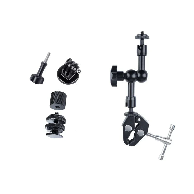 7 inch Adjustable Friction Articulating Magic Arm + Large Claws Clips, 7 inch Magic Arm + Claws Clips