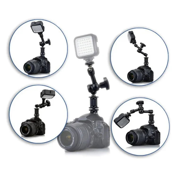 7 inch Adjustable Friction Articulating Magic Arm + Large Claws Clips, 7 inch Magic Arm + Claws Clips
