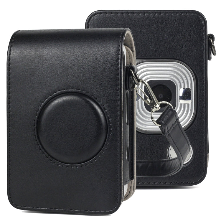 حافظة كاميرا جلدية PU عتيقة كاملة الجسم مع حزام لكاميرا FUJIFILM instax mini Liplay، لـ FUJIFILM instax mini Liplay