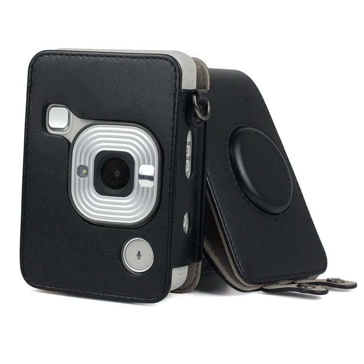 حافظة كاميرا جلدية PU عتيقة كاملة الجسم مع حزام لكاميرا FUJIFILM instax mini Liplay، لـ FUJIFILM instax mini Liplay