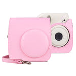 حافظة كاميرا جلدية PU عتيقة كاملة الجسم مع حزام لكاميرا FUJIFILM instax mini 7+، لـ FUJIFILM instax mini 7+