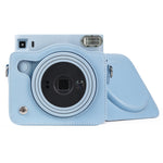حافظة كاميرا جلدية PU كاملة الجسم مع حزام لكاميرا FUJIFILM instax Square SQ1