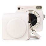 حافظة كاميرا جلدية PU كاملة الجسم مع حزام لكاميرا FUJIFILM instax Square SQ1
