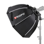 TRIOPO KS2-55 صندوق إضاءة أوكتاجون بارابوليك سريع التحميل 55 سم، KS2-55