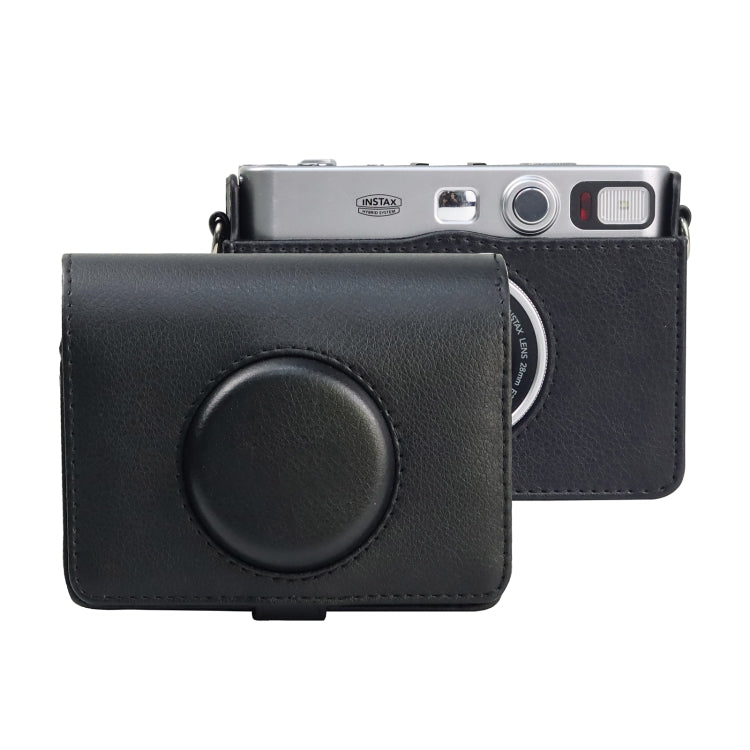 حقيبة كاميرا جلد PU كاملة الجسم بنمط ريترو مع حزام لفوجي فيلم instax mini Evo، لفوجي فيلم instax mini Evo ريترو