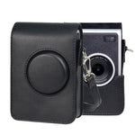 حقيبة كاميرا عمودية كاملة الجسم من جلد PU مع حزام لكاميرا FUJIFILM instax mini Evo، لكاميرا FUJIFILM instax mini Evo عمودية