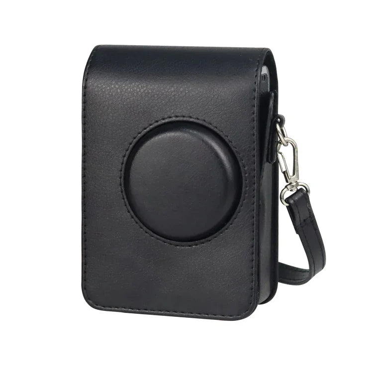 حقيبة كاميرا عمودية كاملة الجسم من جلد PU مع حزام لكاميرا FUJIFILM instax mini Evo، لكاميرا FUJIFILM instax mini Evo عمودية