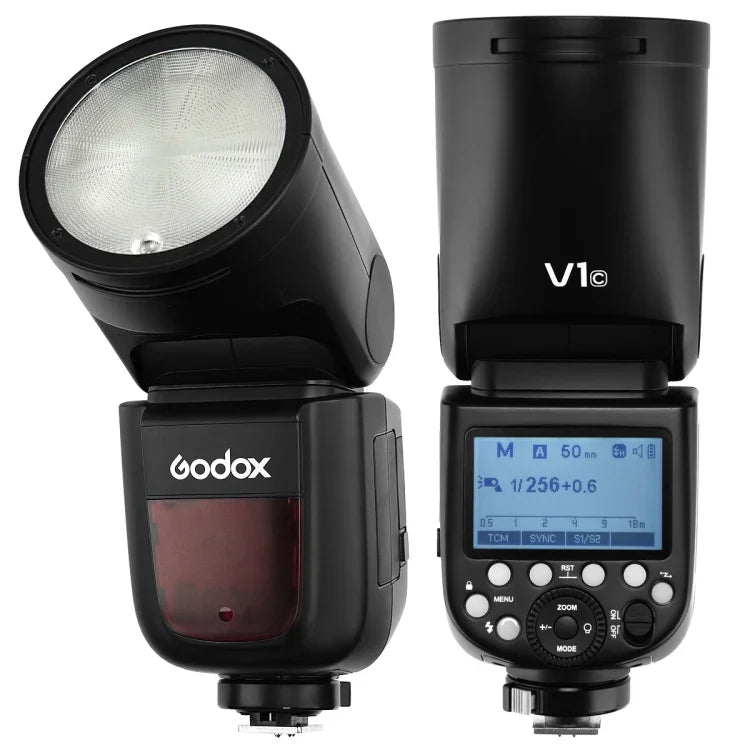 فلاش Godox V1C رأس دائري TTL سريع لـ Canon، V1C لـ Canon