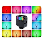 ضوء ملء تجميلي كامل الألوان MJ88 Pocket 3000-7000K+RGB، ضوء LED محمول للتصوير والكاميرا مع تحكم عن بعد، MJ88