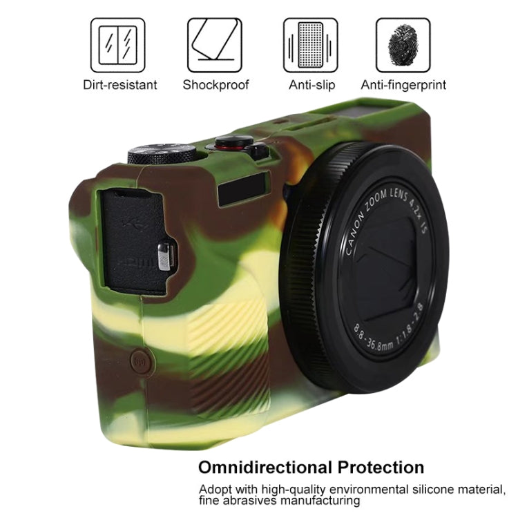 غطاء حماية ناعم من السيليكون لكاميرا كانون PowerShot G7 X Mark III / G7X III / G7X3، لكاميرا كانون PowerShot G7 X Mark III