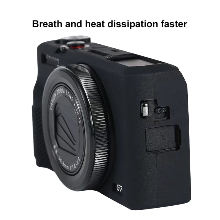 غطاء حماية ناعم من السيليكون لكاميرا كانون PowerShot G7 X Mark III / G7X III / G7X3، لكاميرا كانون PowerShot G7 X Mark III