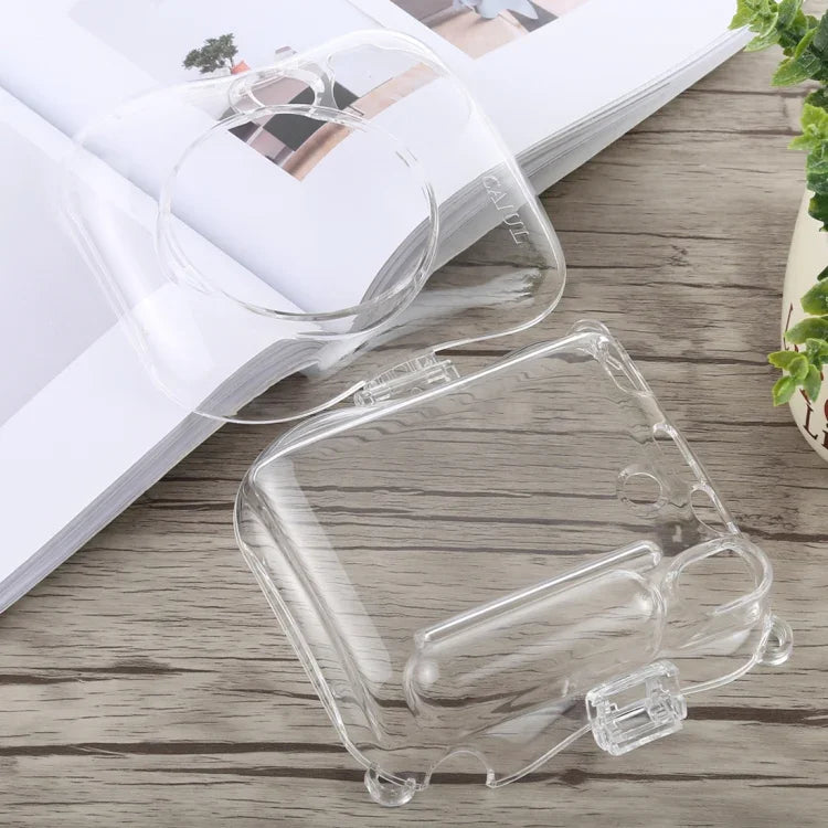 غطاء واقي شفاف مع حزام لكاميرا FUJIFILM instax mini 25، لكاميرا FUJIFILM instax mini 25