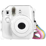 غطاء واقي شفاف مع حزام لكاميرا FUJIFILM instax mini 9 / mini 8+ / mini 8، لكاميرا FUJIFILM instax mini 9