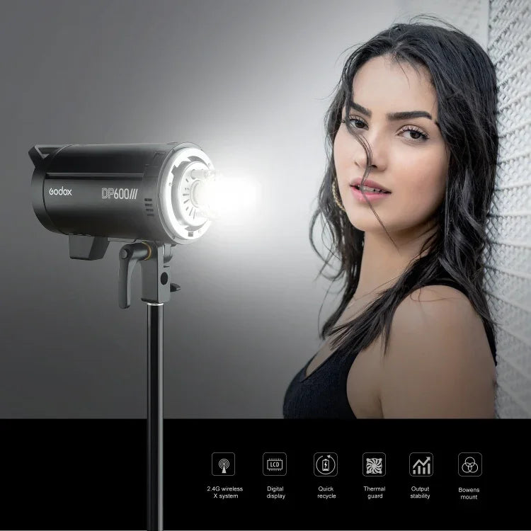 ضوء فلاش استوديو Godox DP600III بقوة 600 واط مع قاعدة Bowens، DP600III