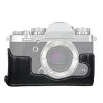 قاعدة نصف غطاء كاميرا من جلد PU بخيط 1/4 بوصة لـ FUJIFILM X-T3/X-T2، لـ FUJIFILM X-T3