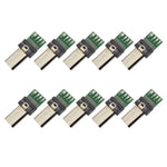 10 قطع موصل USB PCB بخمسة عشر دبوسًا مع قابس Micro USB لكابل بيانات كاميرا Sony