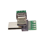 10 قطع موصل USB PCB بخمسة عشر دبوسًا مع قابس Micro USB لكابل بيانات كاميرا Sony