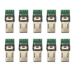 10 قطع موصل USB PCB بخمسة عشر دبوسًا مع قابس Micro USB لكابل بيانات كاميرا Sony