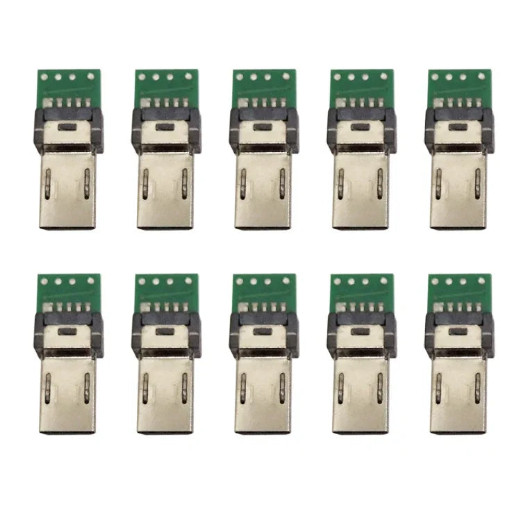 10 قطع موصل USB PCB بخمسة عشر دبوسًا مع قابس Micro USB لكابل بيانات كاميرا Sony