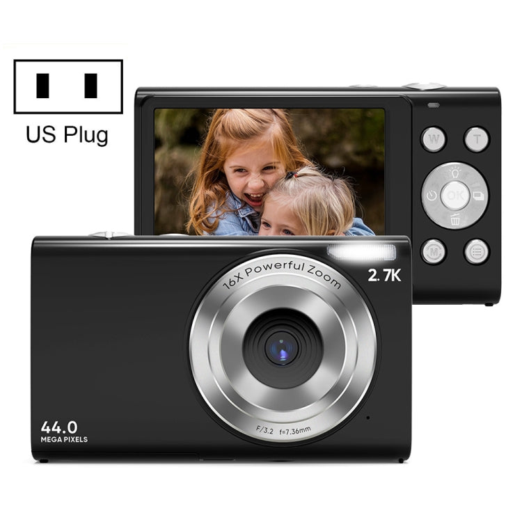 DC402 2.4 inch 44MP 16X Zoom 1080P Full HD Digital Camera Children Card Camera, US Plug, US Plug