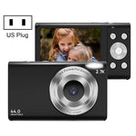 كاميرا رقمية DC402 بدقة 44 ميجا بكسل، شاشة 2.4 بوصة، تكبير 16X، دقة 1080P Full HD، كاميرا بطاقة للأطفال، قابس الولايات المتحدة