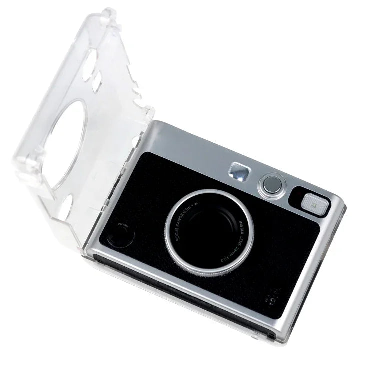غطاء واقي شفاف مع حزام لكاميرا FUJIFILM Instax mini EVO، لكاميرا FUJIFILM Instax mini EVO