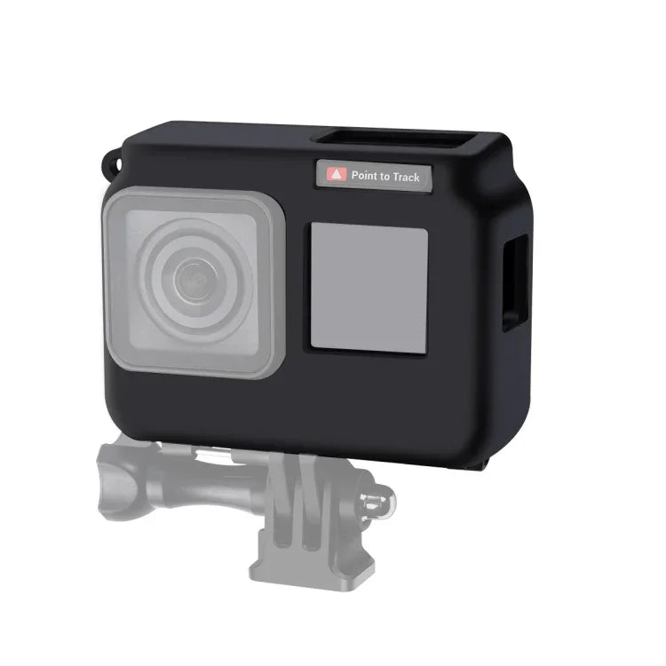 غطاء واقي من السيليكون مقاوم للصدمات مع إطار لكاميرا Insta360 One R 4K مع غطاء عدسة، غطاء 4K + غطاء عدسة